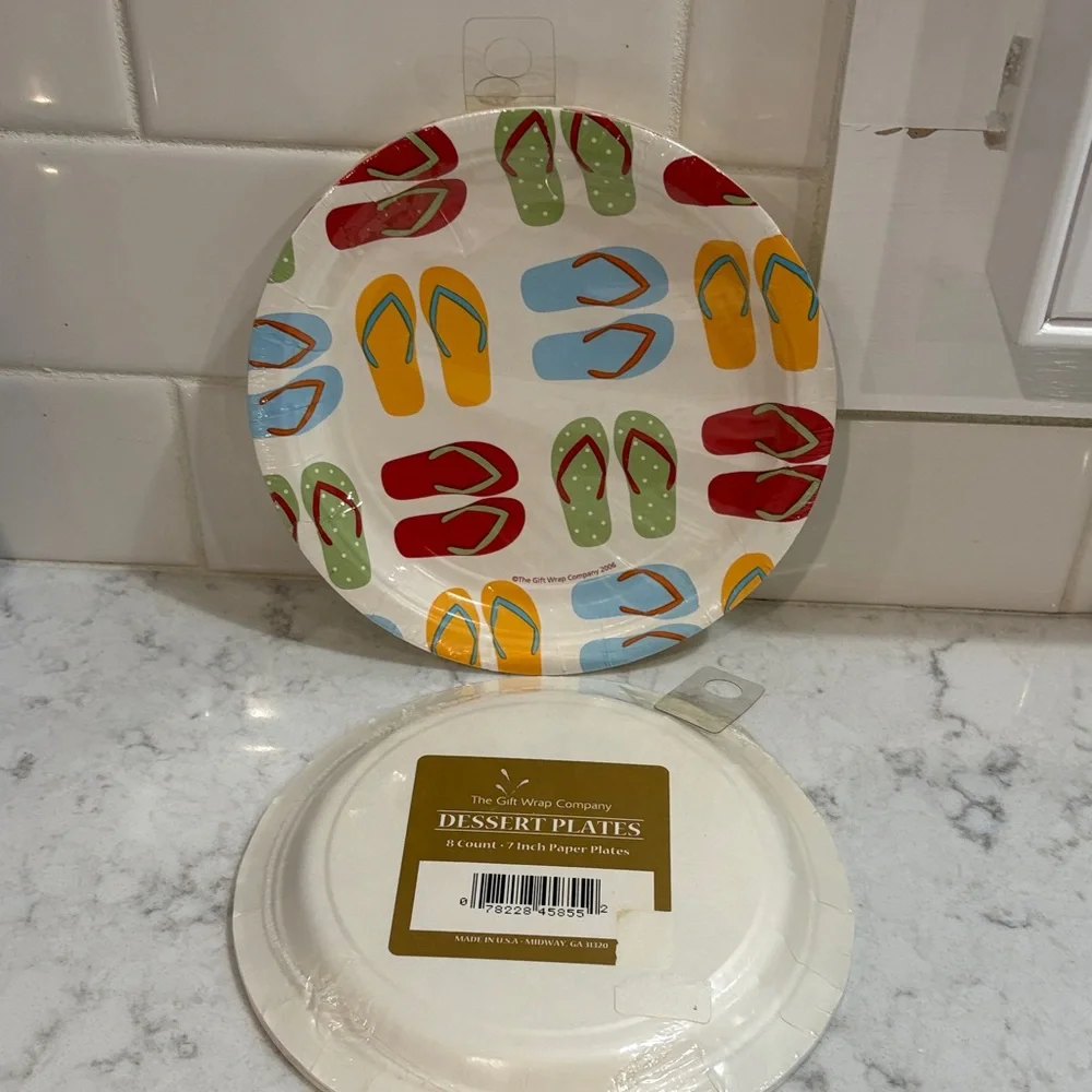 Summer fun cocktail/dessert plates and napkins